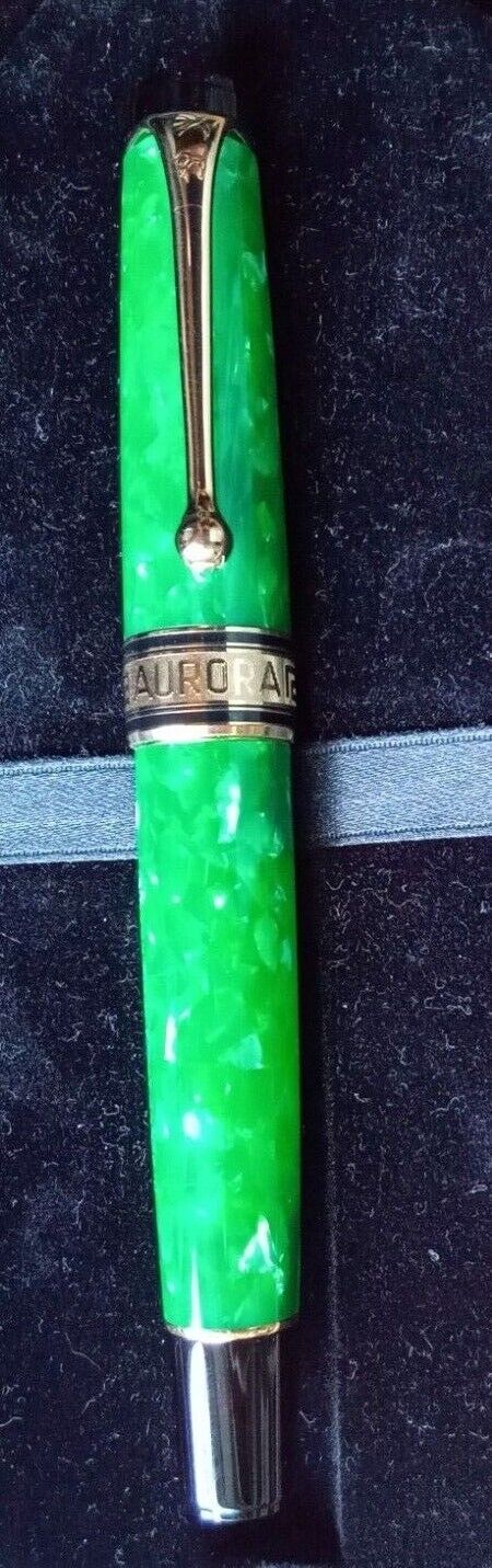 Aurora Primavera Ball Point Pen #1440 With Gold Trim In Original Box