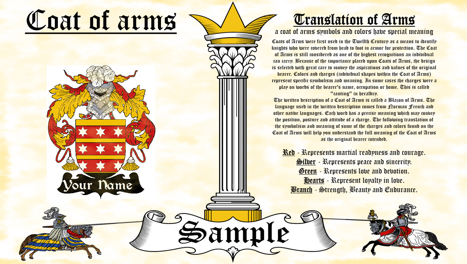 Soveral-soveral Coat Of Arms Heraldry Blazonry Print