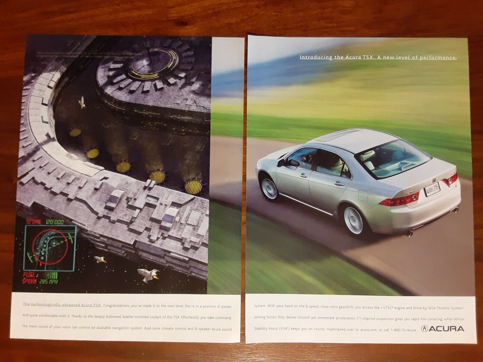 Acura Tsx Magazine Advertisement Print Ad New Level Of Performance Sedan