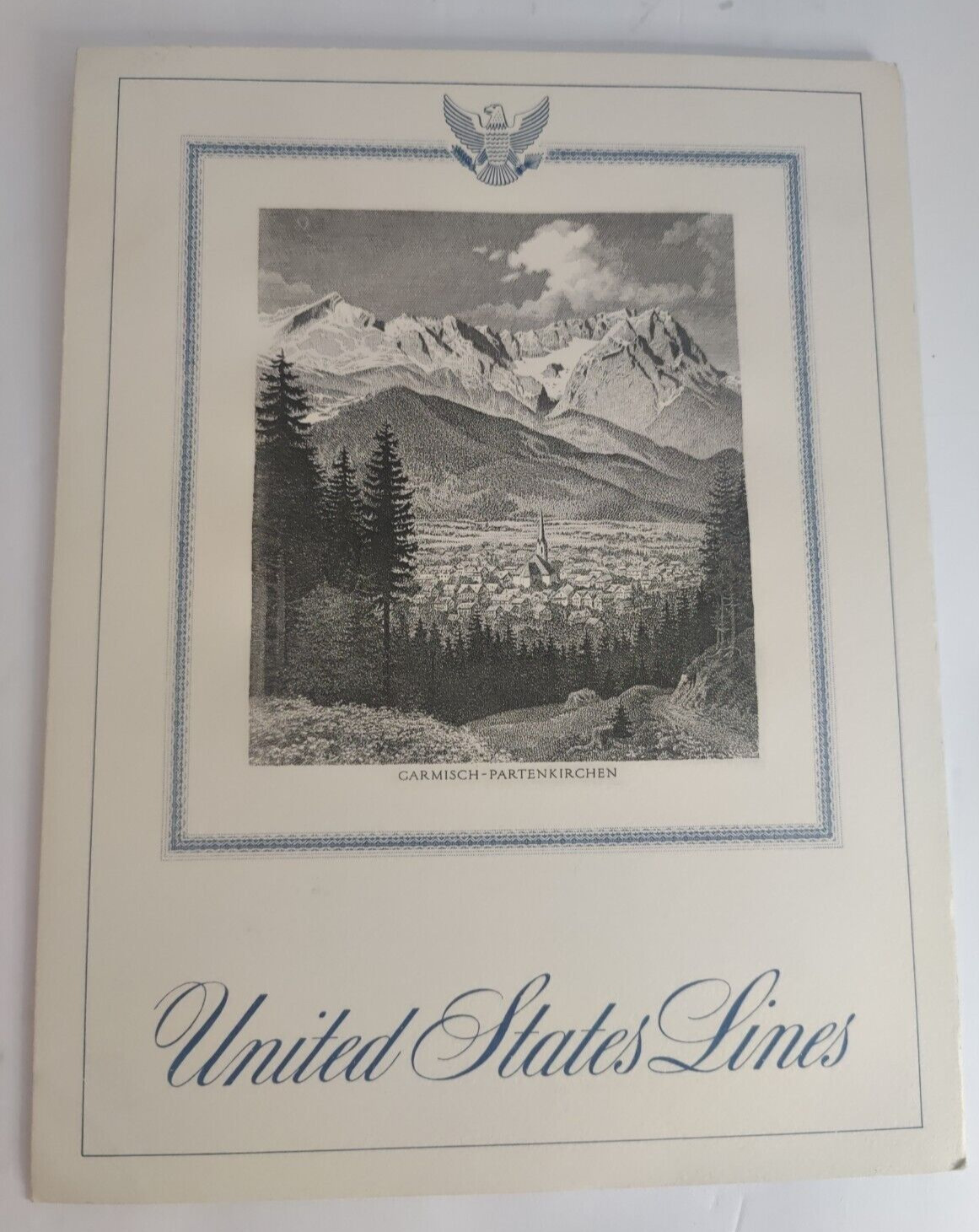 March 23, 1964 United States Line Ss America Passenger Ship Luncheon Menu