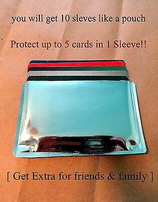 10-rfid High Level Blocking-credit Card Sleeves Like A Pouch And Is Waterproof!!