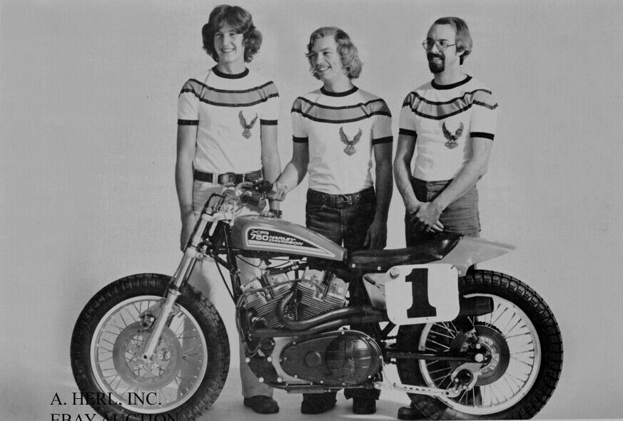 Harley-davidson Xr 750 Racing Team 1977 Press Photo Scott Parker Motorcycle