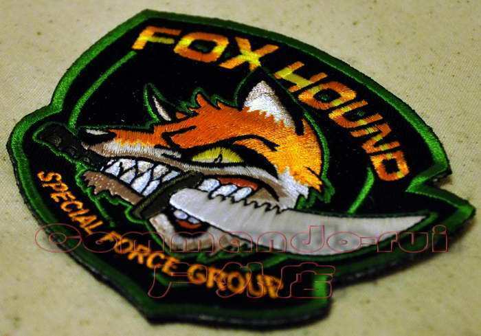 Metal Gear Solid Mgs Foxhound Crazy Fox Hoop&loop Patch