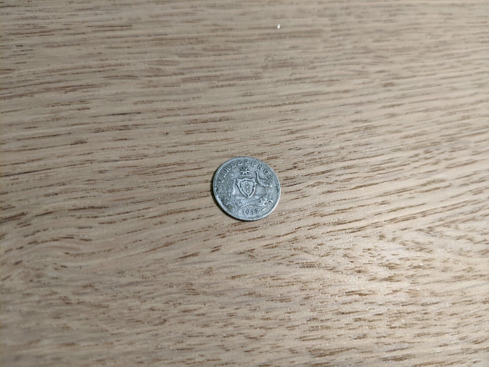 Australia 1912 L  3 Pence  Coin  Silver Km# 24