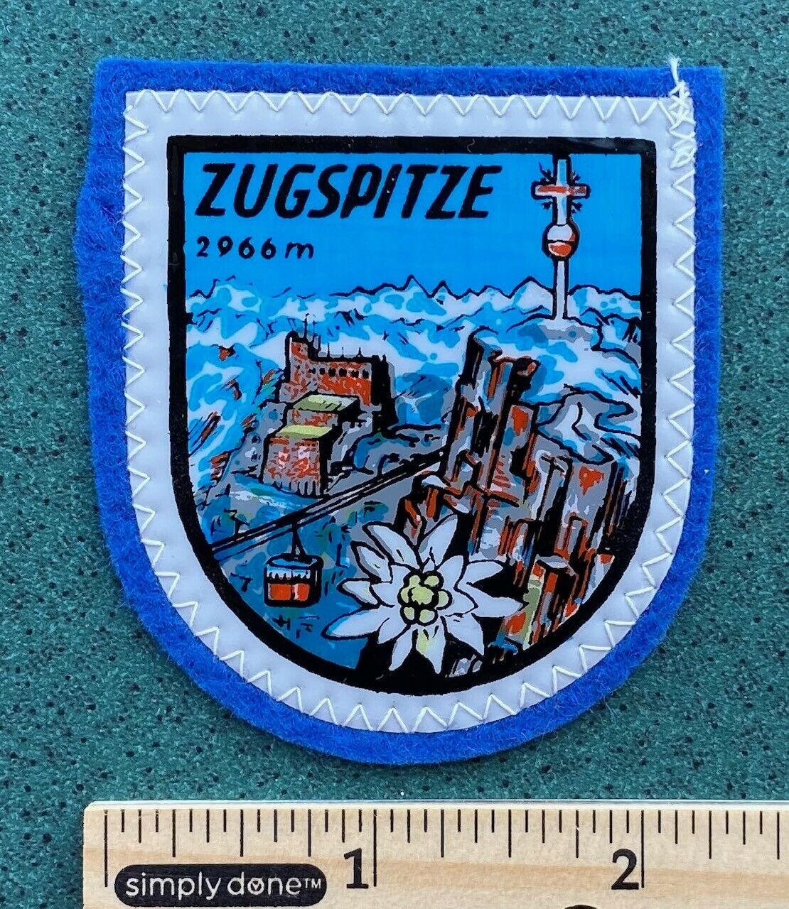 Zugspitze 2966m Germany ~ Vintage Ski Patch ~