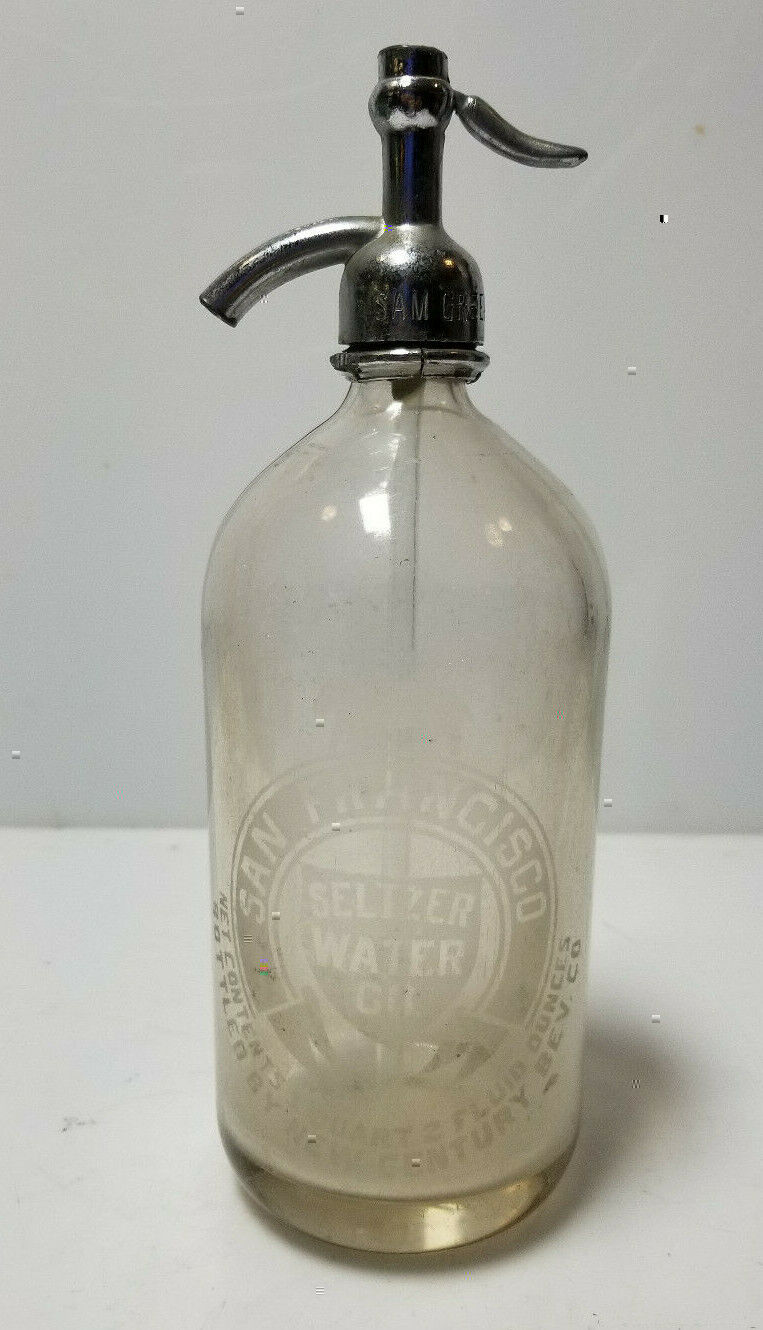 Vintage Seltzer Bottle San Francisco Seltzer Water Co New Century Beverage