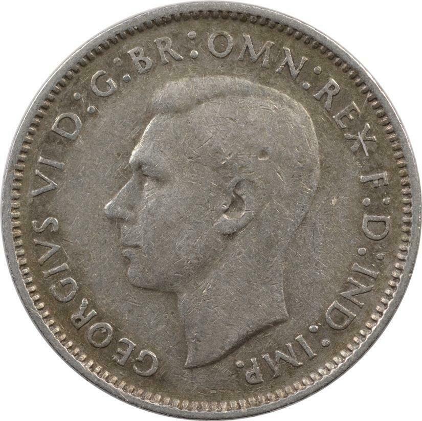 Australia - 6 Pence - 1943 S - Silver