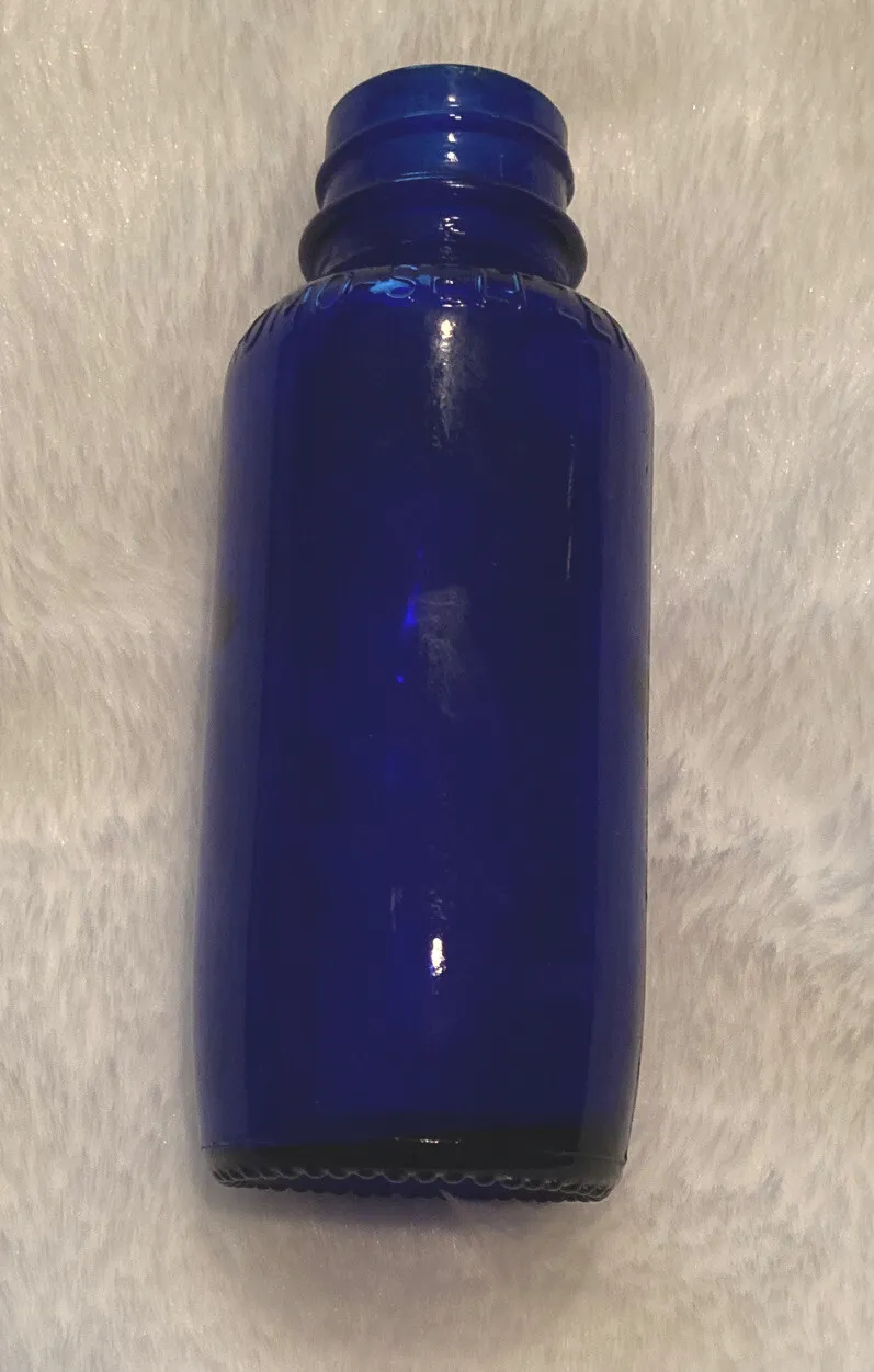 Cobalt Blue Bromo Seltzer Bottle No Cap No. 22 5 Inches Tall
