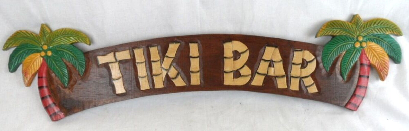 Tiki Bar Sign Hand Crafted And Painted Tiki Bar Decorations Hanging Wall Signs T