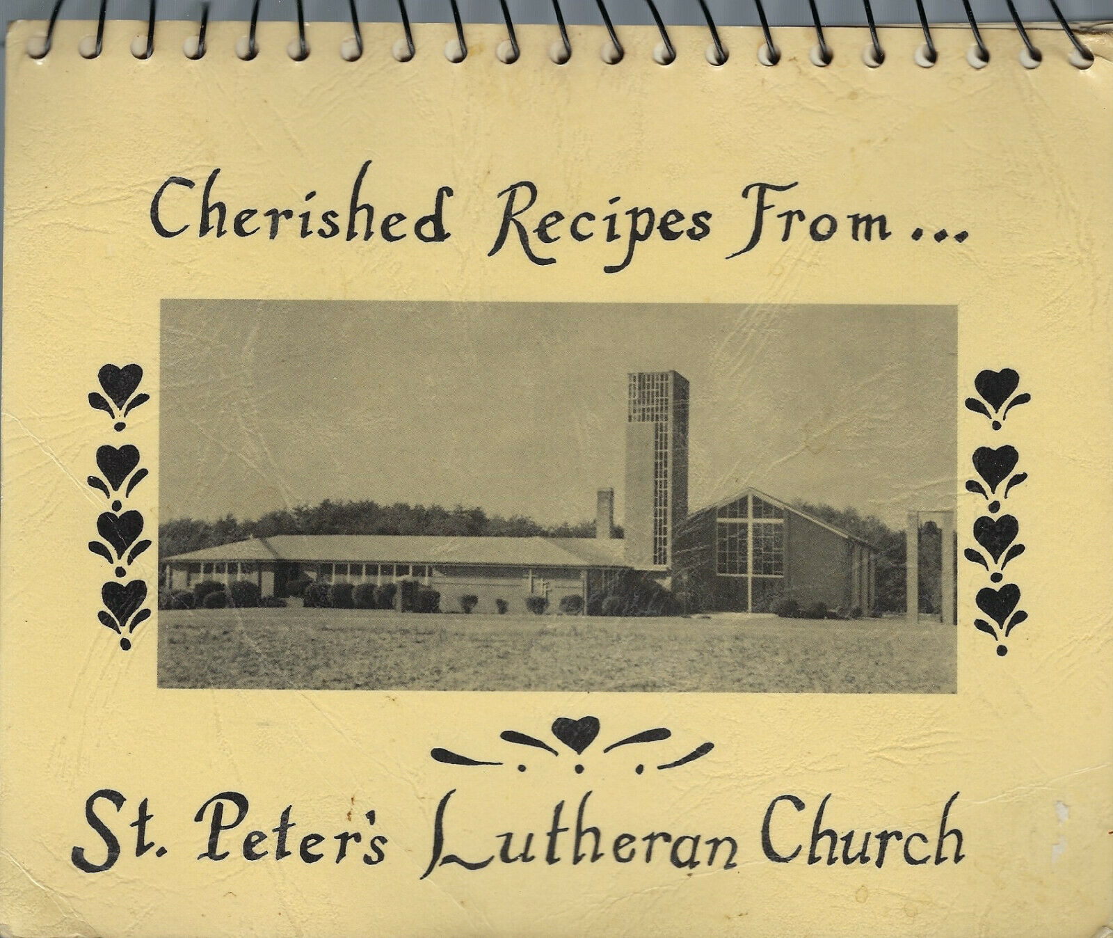 Salisbury Nc 1987 St Peter's Lutheran Church Cherished Recipes Cook Book Vintage