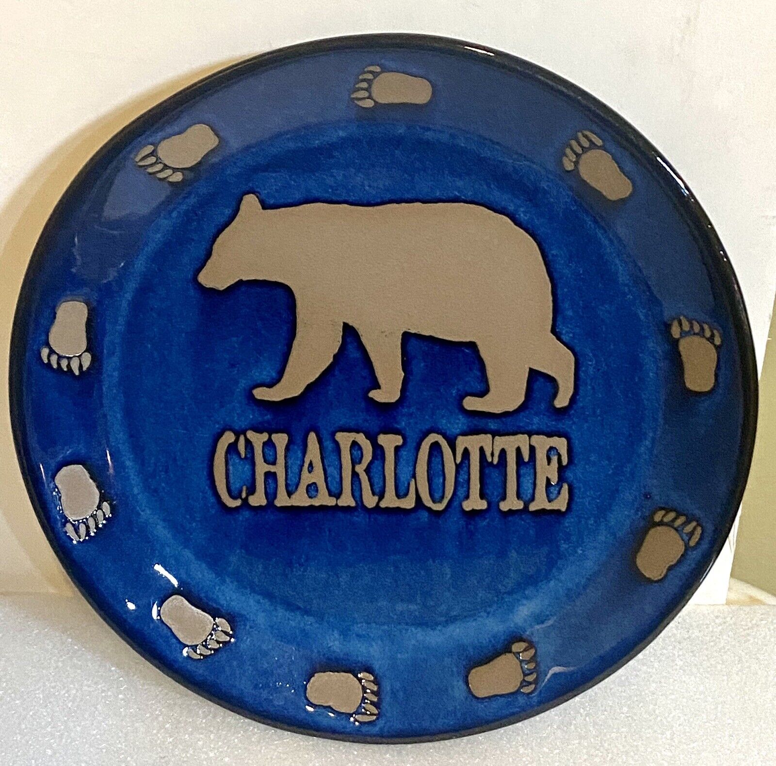 Charlotte Nc Pottery Plate One Of A Kind Beautiful !