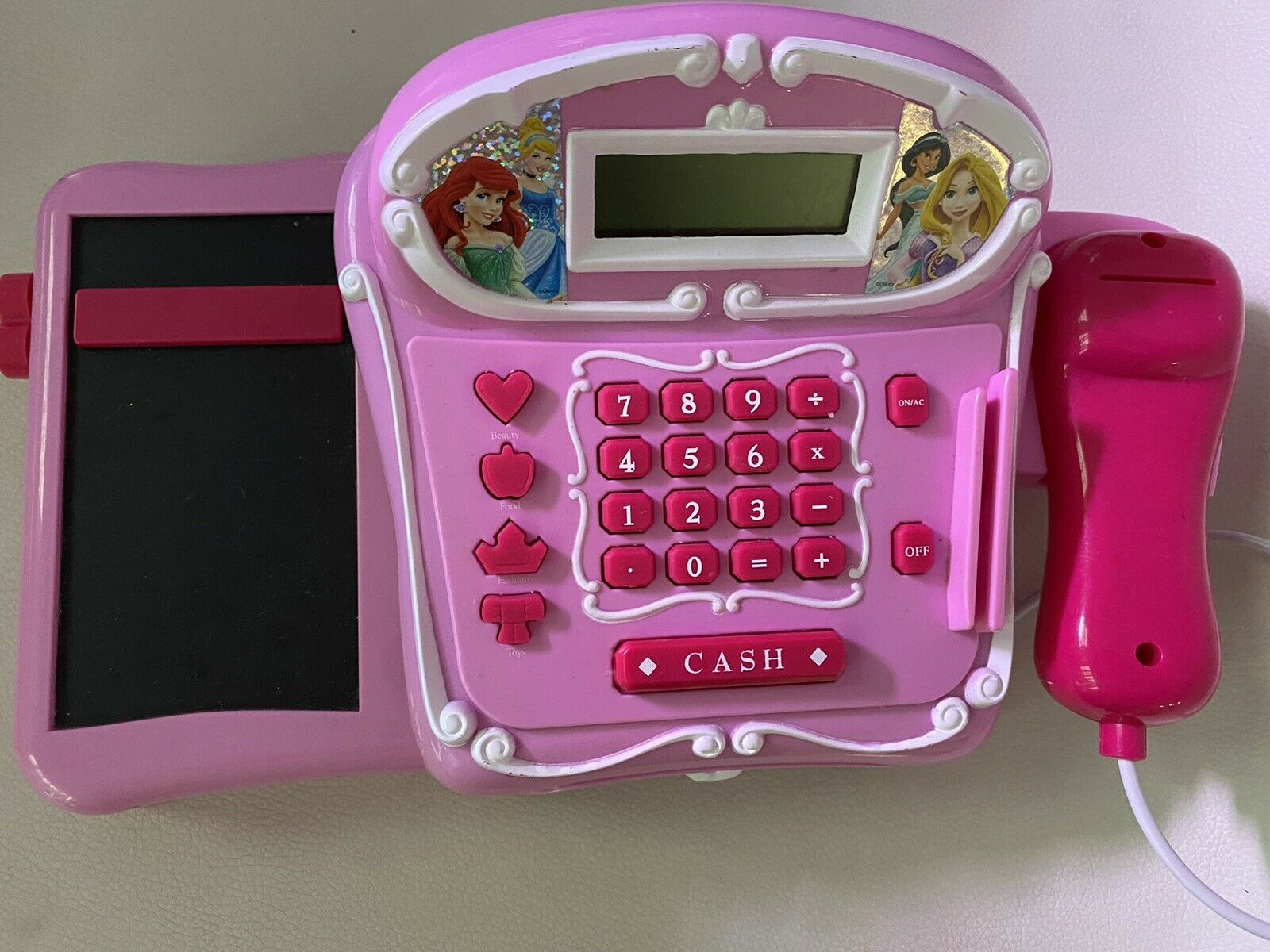 Disney Princess Cashier Scanner Pink Euc