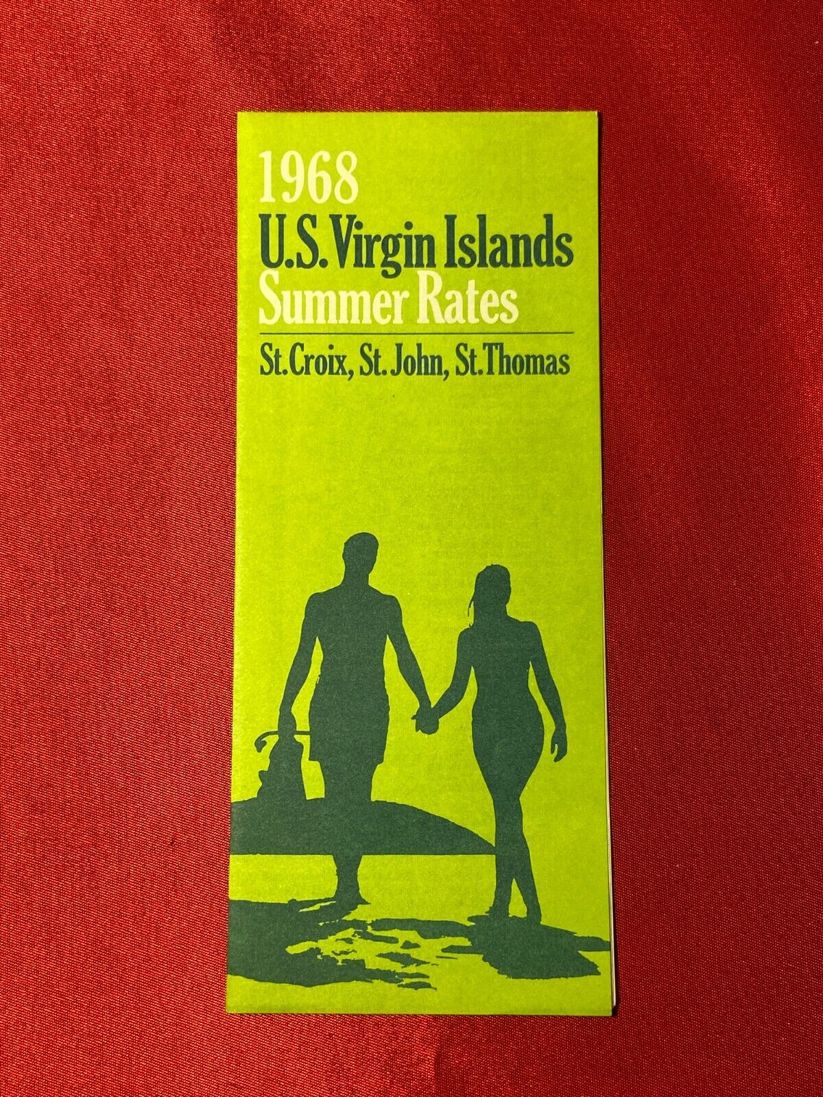 1968 U.s. Virgin Islands Summer Rates Brochure St. Croix St. John St. Thomas