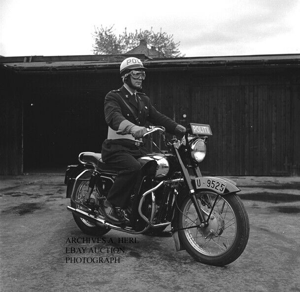 Bsa 650 Motorcycle Press Photo 1956 Factory Police Motorcycle Photo