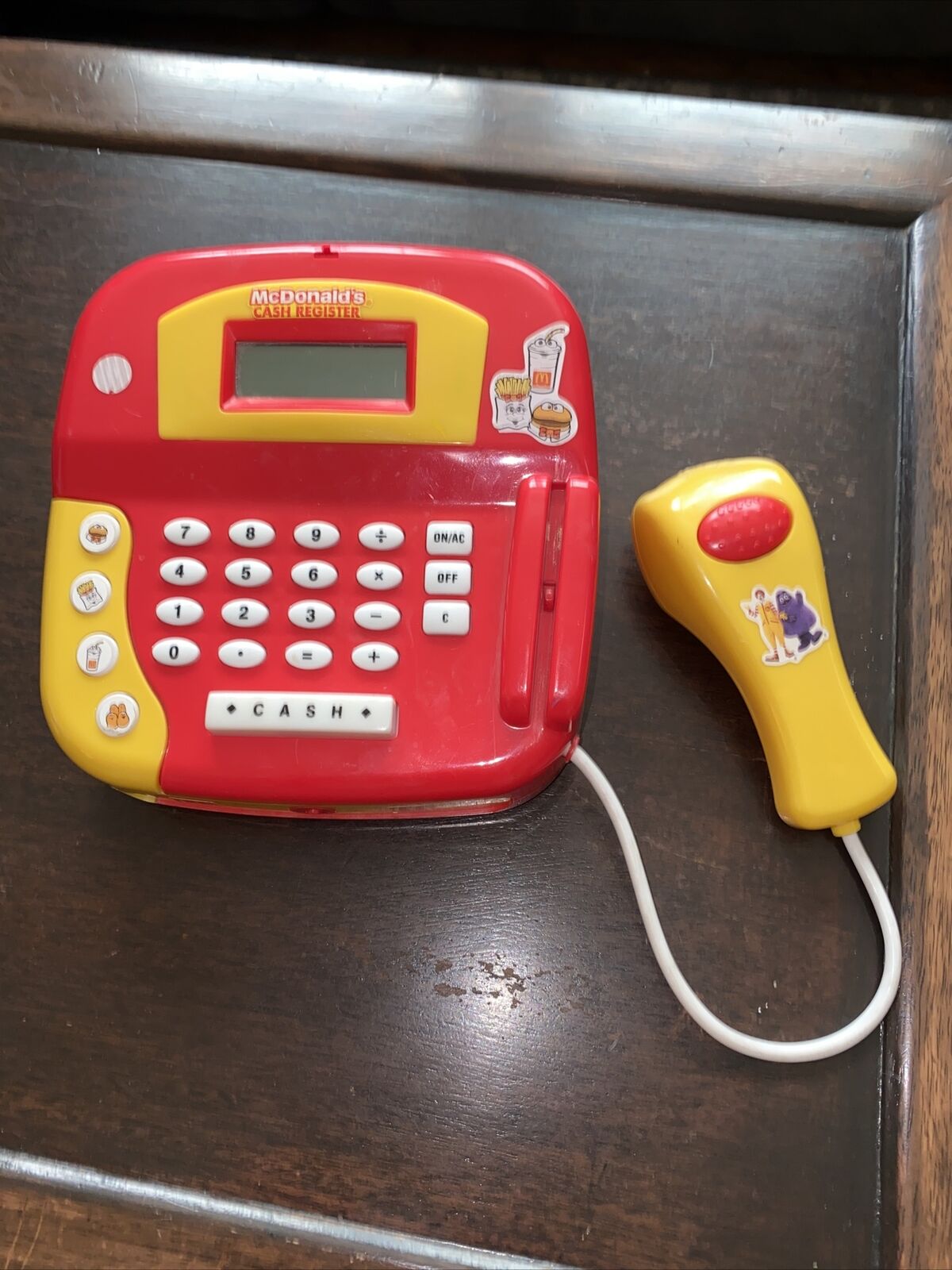 Mcdonald's Play Restaurant Toy Electronic Cash Register Calculator Vintage