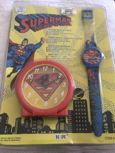 Superman The Man Of Steel Clock And Watch