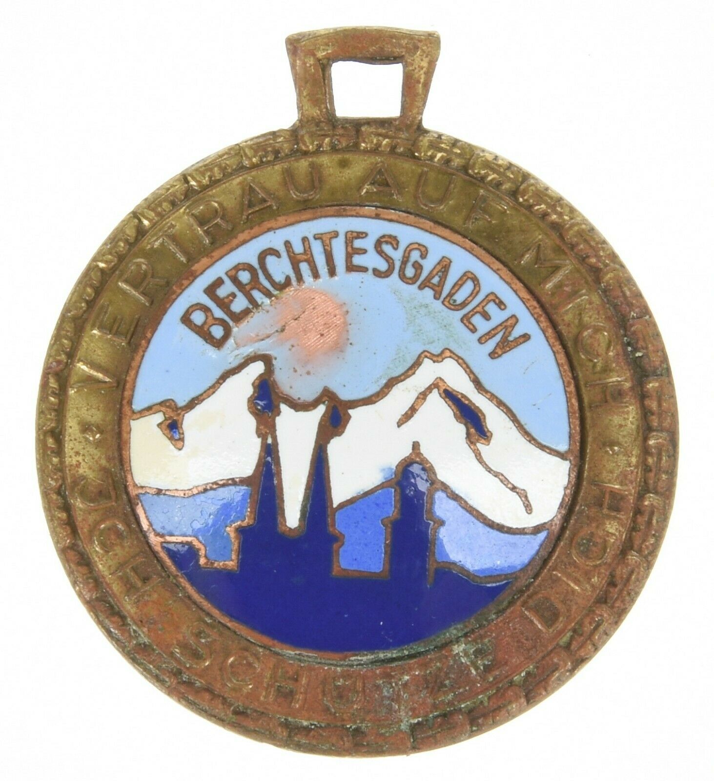 Norse God Ullr "trust Me To Protect You" Medallion, Berchtesgaden, Germany