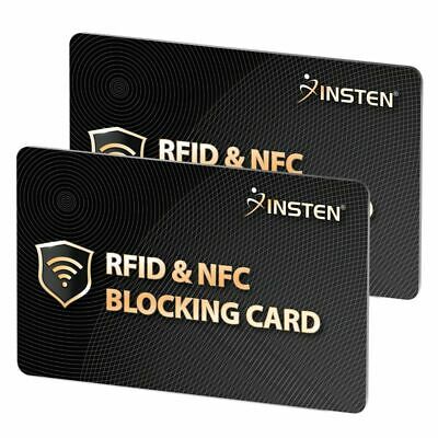 2x Rfid Blocking Card Credit Card Protector Nfc Signals Shield For Entire Wallet