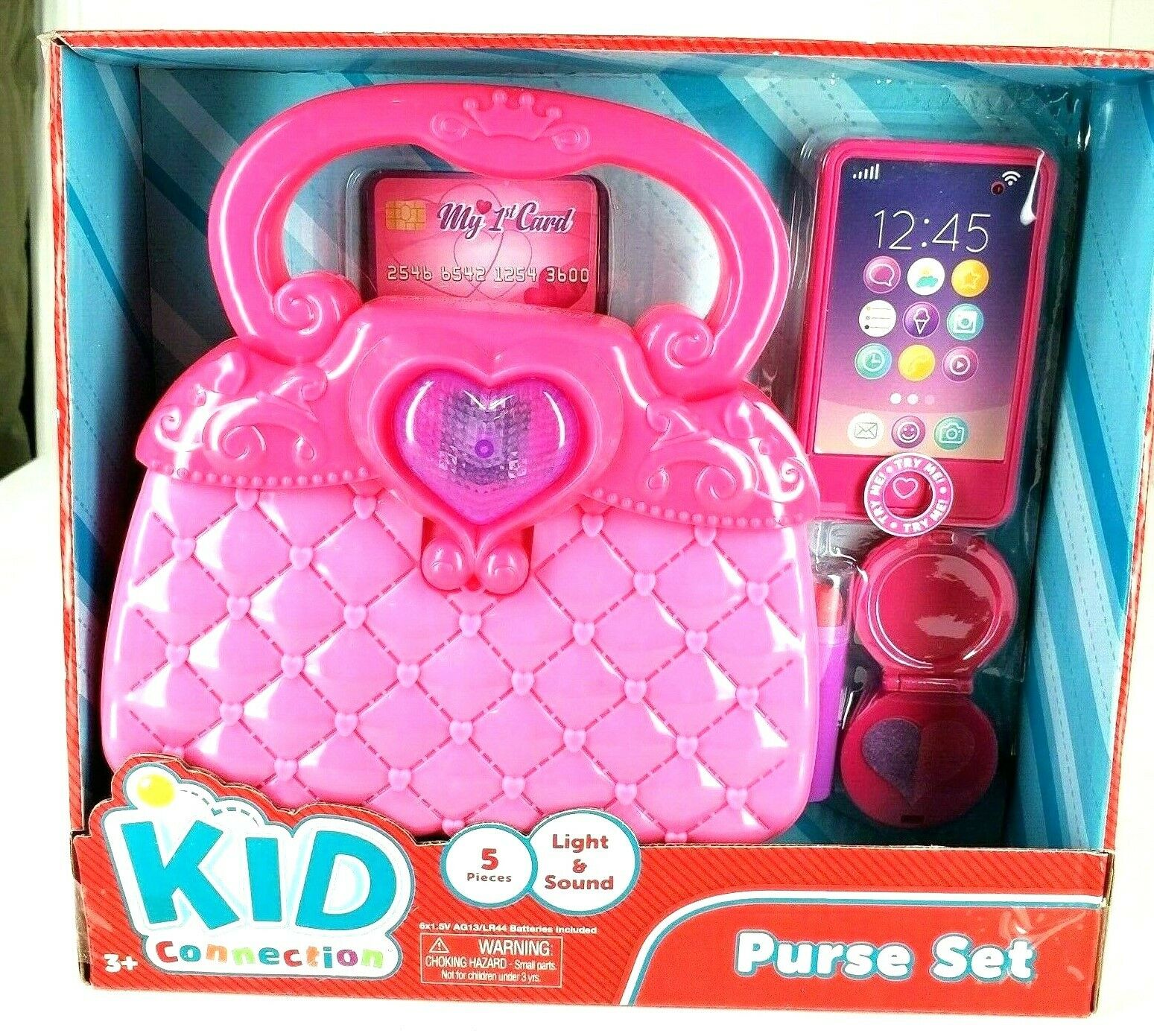 Kid Connection Purse Set 5 Piece Light & Sound Recommended Ages 3+ New Sealed