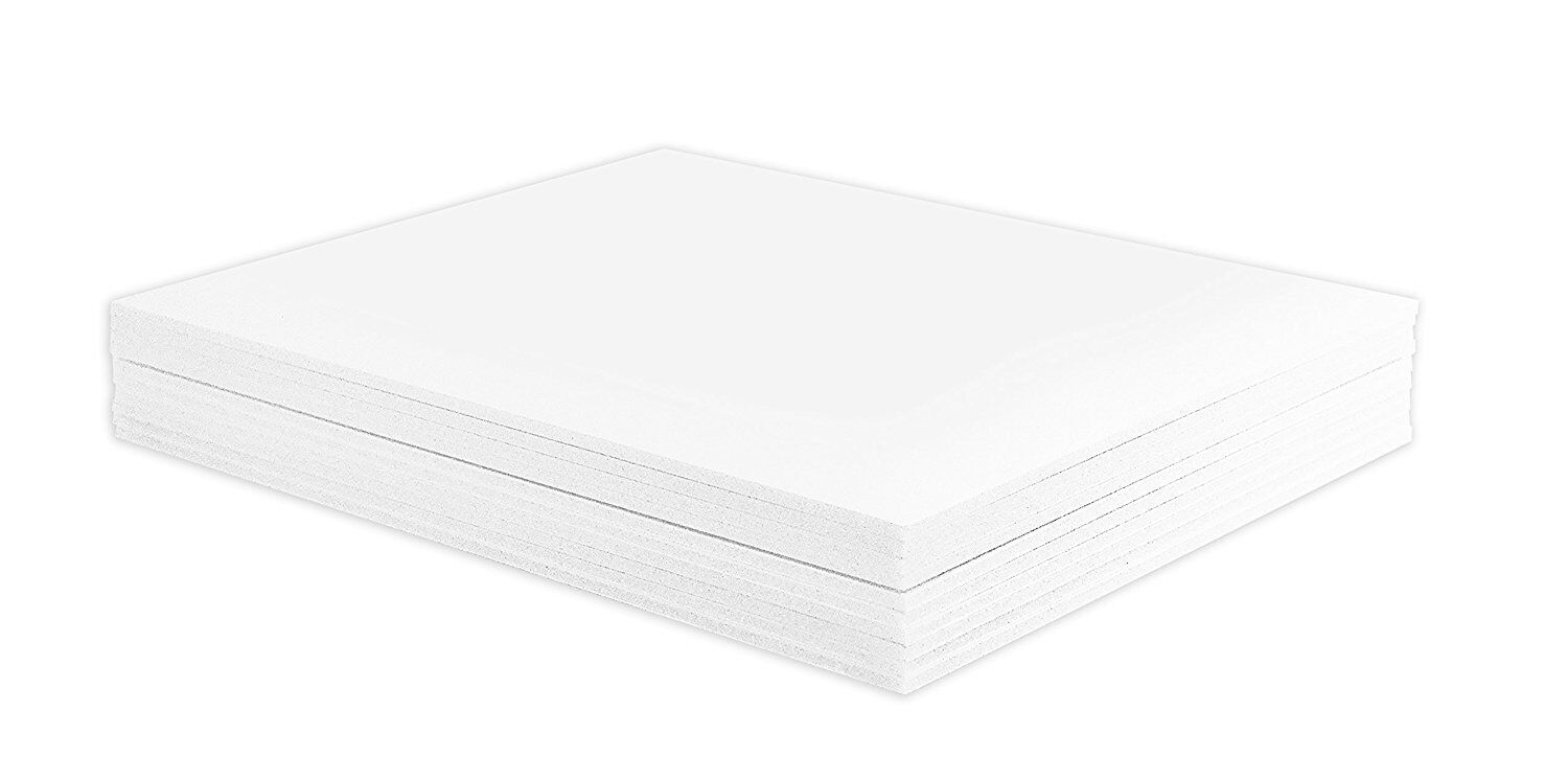 Pack Of 10 11x14 1/8 White Foam Core Backing Boards