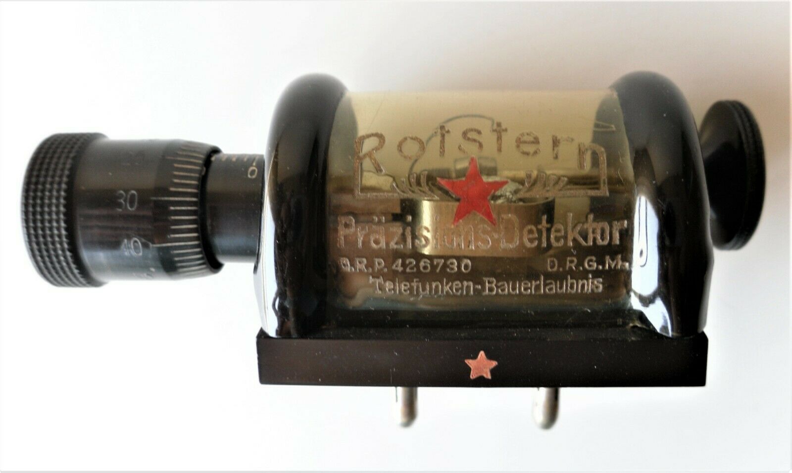 Very Rare German Crystal Detector "rotstern" (red Star) 1926