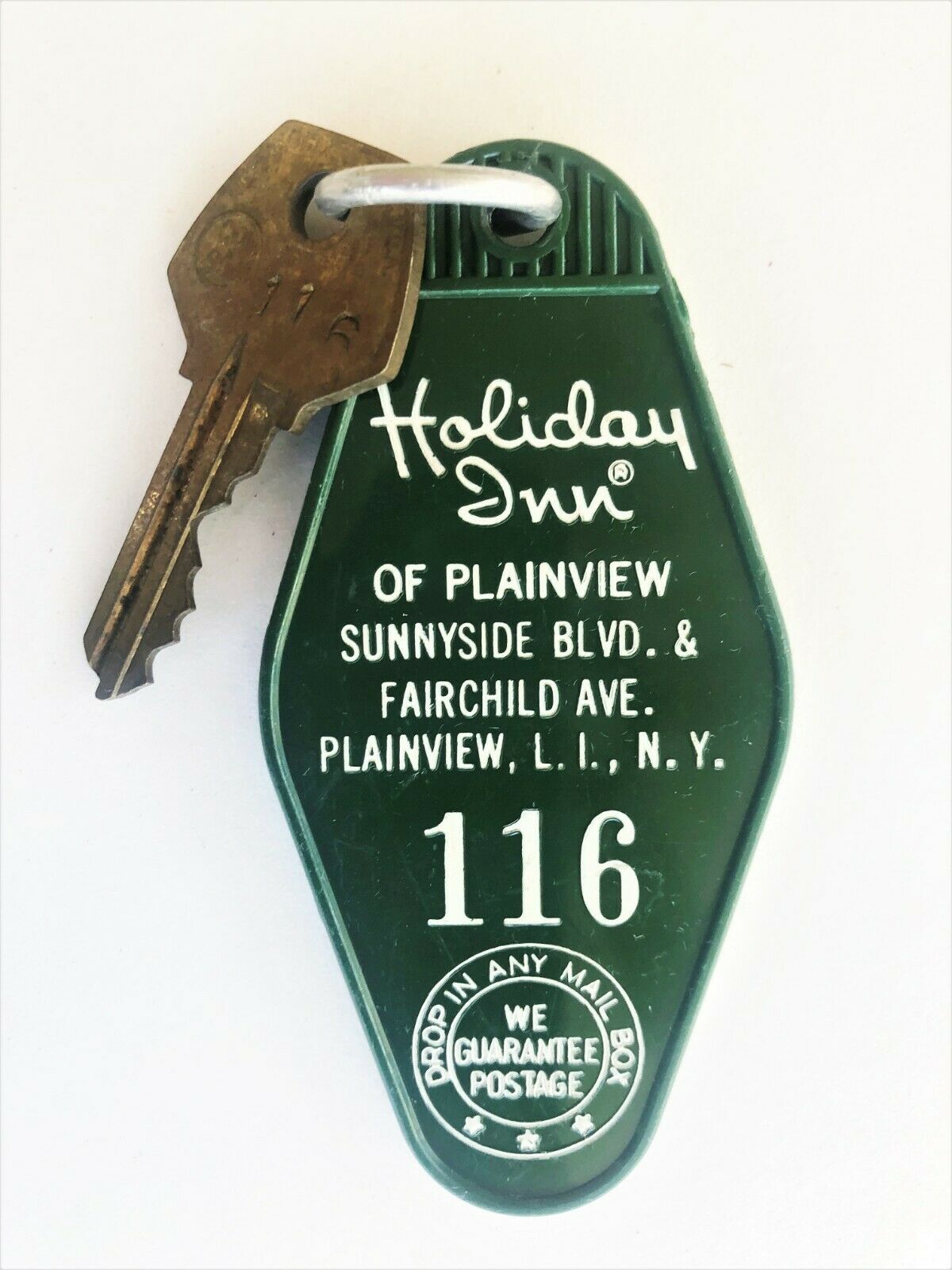 Vintage Keys And Fobs, Holiday Inn, Plainview, Li, Ny, Room 116, Set Of 2 Keys!