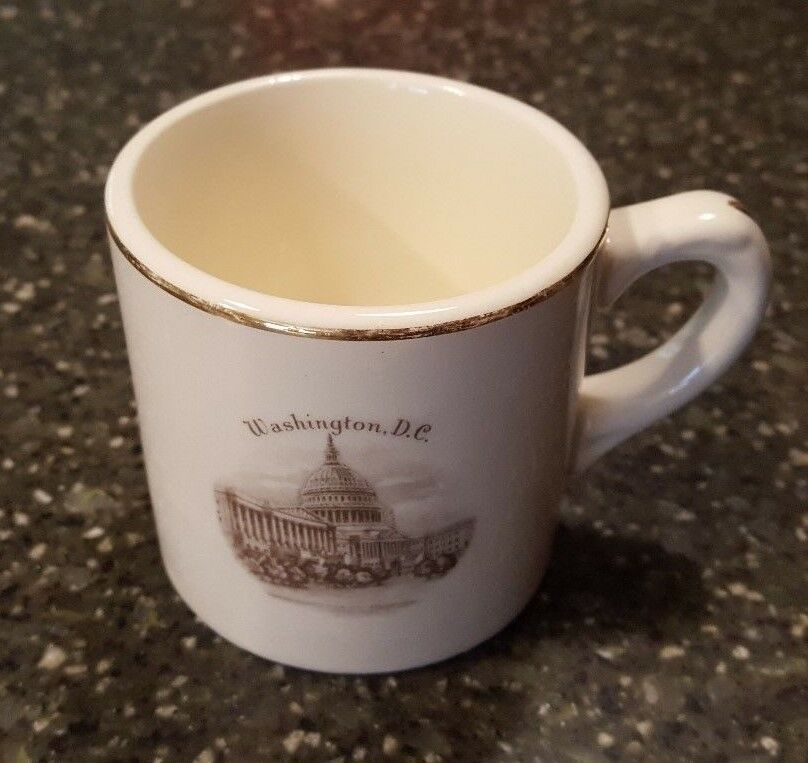 Washington Dc Souvenir Mug Views Of America Enco Unmarked Vintage Cup 2 5/8"