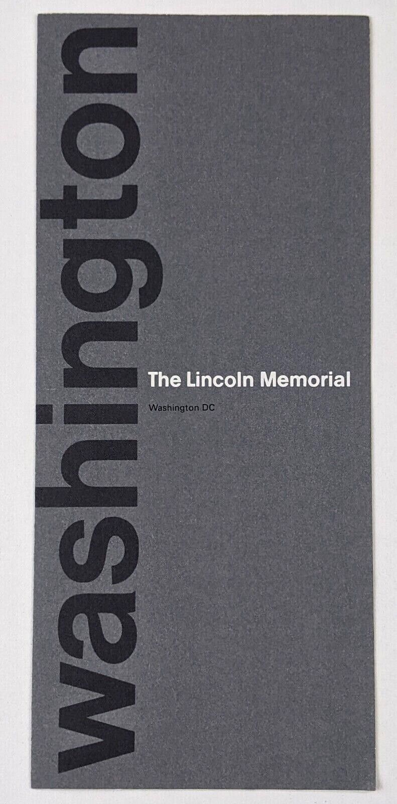 1969 Lincoln Memorial Washington Dc Vintage Travel Brochure History Monument