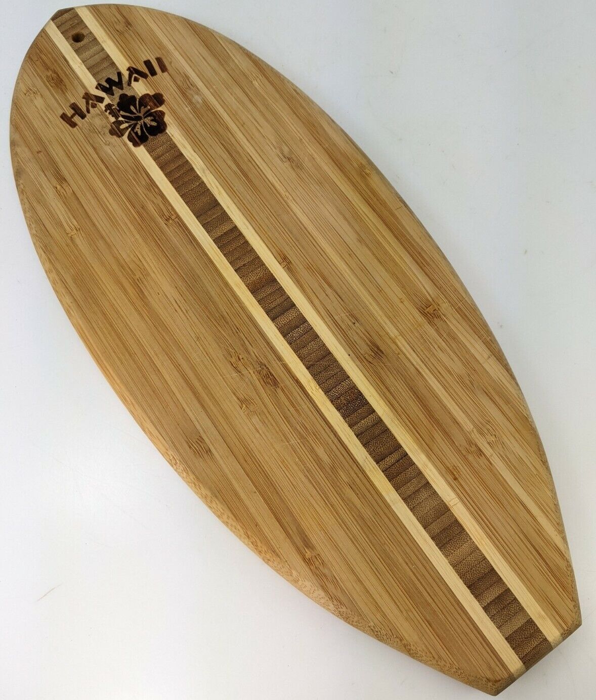 Wood Surf Surfboard Cutting Board Hawaii Tiki Luau Decor Totally Bamboo Brand