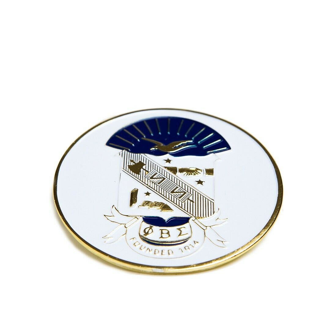 Phi Beta Sigma Fraternity Auto Emblem Round