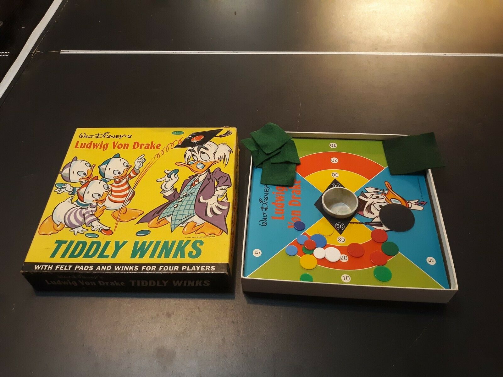 Vintage 1961 Ludwig Von Drake Tiddly Winks Walt Disney Whitman Publishing